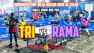 TRI PRASETYO Bolam vs RAMA Mahardika 🏓🏓 16 Besar Turnamen Masjid Raya Al Falah  Non PON [upl. by Lladnik176]