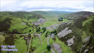 Aerial views of Wanlockhead amp Leadhills 9th August 2015 [upl. by Onia]