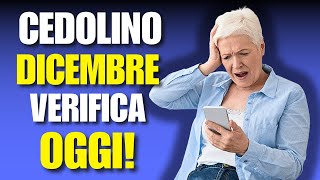 CEDOLINO DICEMBRE 2023 VERIFICA OGGI E NON RESTARE INDIETRO [upl. by Terrab]