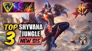 Wild Rift Shyvana top 3  S15 rank game  build [upl. by Llemmart]