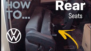 Rear seats removal Volkswagen caddy mk4 2017 [upl. by Anujra]