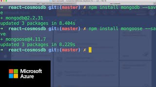 React amp Azure Cosmos DB Part 4  Azure Cosmos DB [upl. by Andert]