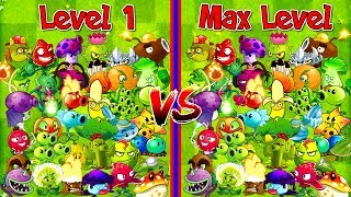 Every Plant Level 1 vs Max Level Plants vs Zombies 2 Primal Newspaper Zombie PVZ 2 [upl. by Airdnahs]