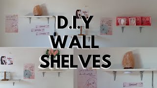 Easy DIY WALL SHELVES  with or without drilling [upl. by Klara]