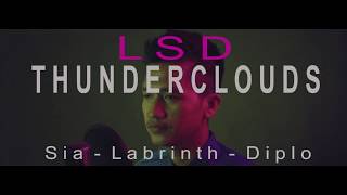 LSD  Thunderclouds Cover ft Sia Diplo Labrinth Male version  Original Key [upl. by Anitsirt881]