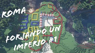 Construyendo una ciudad Romana en Minecraft  Forjando un imperio 1 [upl. by Aehsel]