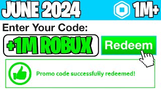 2024 ROBLOX PROMO CODE GIVES YOU FREE ROBUX Roblox June 2024 [upl. by Akin]