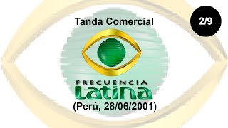 Tanda Comercial Frecuencia Latina Perú 28062001 29 [upl. by Scrivenor]