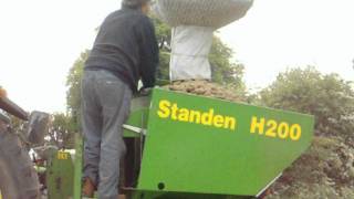 Loading potatoes in Standen Big Boy Potato planter [upl. by Ttam]