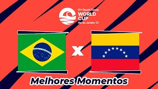 Copa do Mundo de Beach Tennis Brasil x Venezuela  Melhores Momentos [upl. by Ardnekan]