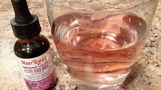 Mary Ruths Organic Elderberry Syrup Drops For Immune Boost Review  Black Sambucus [upl. by Herwick]