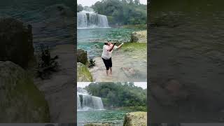 Krang Suri Waterfallshillongmeghalayatrendingshorts dance [upl. by Files]