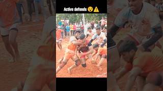 Active defends 😵⚠️ tackle ytshort kabaddishort defence kabaddi youtube youtubeshorts short [upl. by Heins599]