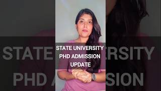 PhD Admission Open 2024  State University  Apply Now phd netjrf csir research [upl. by Sterrett648]