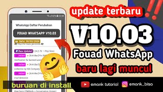 update fouad whatsapp v100 terbaru 2024  buruan di pasang [upl. by Odella]