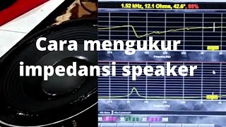 Cara mengukur impedensi speaker dengan smartlive [upl. by Fish876]