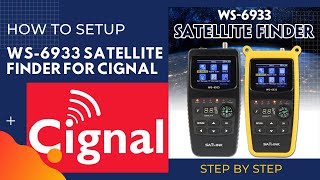 CIGNAL SETTING SATELLITE FINDER SATLINK WS 6933 [upl. by Kronick]