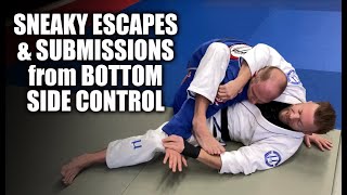 Seriously Sneaky Side Control Escapes and Submissions [upl. by Gunzburg]