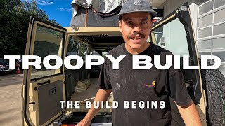 DIY TROOPY BUILD EP 1  Water Tank Flooring amp Framework   Alu Cab Roof Tent Conversion [upl. by Cloutman]