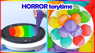 🥵 HORROR Storytime 🌈 Satisfying Rainbow Cake Decorating Hacks For Weekend [upl. by Erlina834]