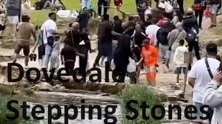 The brawling crowds at Dovedale Stepping Stones in the Peak District… [upl. by Wilber]