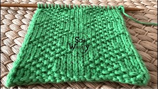 How to Knit the ZigZag Seed Stitch super cute  with knits and purls only  So Woolly [upl. by Nennerb669]