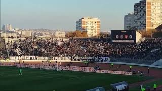 Partizan fans vs Radnicki 1923  10112024 [upl. by Eisdnyl250]