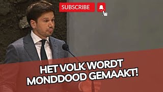 Gideon van Meijeren dient motie van WANTROUWEN in tegen D66minister wegens negeren motie WHO [upl. by Yrol]