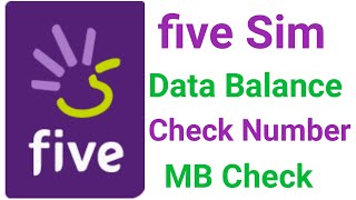 How to check five Sim data Balance  five Sim Internet Balance Check Code  five Sim MB Check [upl. by Eissel38]