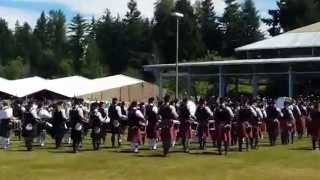 Scotland the Brave 700 Pipes and Drums [upl. by Einnob545]