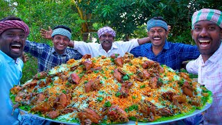 BIRYANI  QUAIL BIRYANI Made with 200 Quail  Marriage Biryani Cooking In Village  Biryani Recipe [upl. by Horlacher]