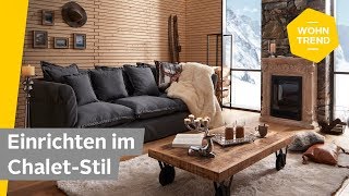 Einrichten im ChaletStil Wohnzimmer rustikal einrichten  Roombeez — powered by OTTO [upl. by Aicilev]