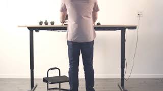 STANDFT01 Foot Rest Desk Accessory by VIVO [upl. by Jamil]