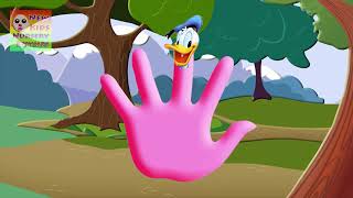 Donal Duck Finger Family Song Nursery Rhyme [upl. by Gabor]