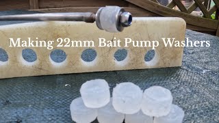 22mm lugworm bait pump washers Made From Silicone and Water [upl. by Venn]