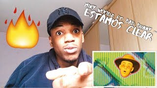 Miky Woodz feat Bad Bunny  Estamos Clear REACCION [upl. by Allesiram]