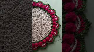 Crochet mat  how to learn crochet place mat  sousplat  table mat  crochet cooaster [upl. by Eilrak]