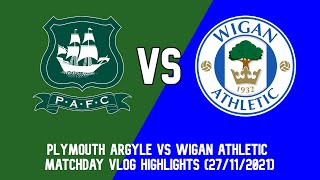 AWAY END LIMBS  FIGHTS Plymouth Argyle vs Wigan Athletic matchday highlights vlog 2711202 [upl. by Borchert]