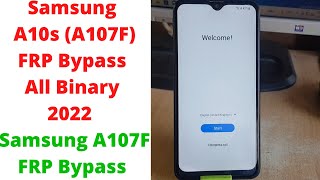 Samsung A10s A107F FRP Bypass All Binary 2022  samsung a107f frp bypass  samsung a107f frp [upl. by Namyaw898]