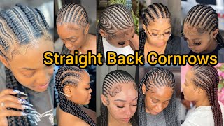 Most Beautiful Cornrow Braid Hairstyles for black ladies  Straight Cornrow Braids  Braided Hairs [upl. by Ame]