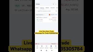 Live Zero Hero Trade  trading livetrading [upl. by Anthea]