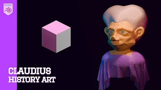 MODELING Claudius Portrait  2d illustration to 3d model [upl. by Eerual87]