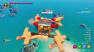 Test driving the flying machine  aircraft that i designed to look like a drone in lego fortnite [upl. by Enilarak]