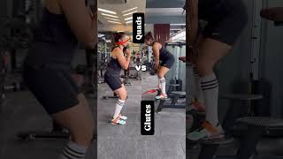 QUADS vs GLUTES  Know the difference🔥🔥🔥🔥strengthtrainingglutesvsquads gluteworkout [upl. by Einnad378]