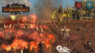 The Gallows Giant Brings Undead Fury To Bear Against Grand Vomitus Total War Warhammer III Dom MP [upl. by Nywra789]