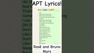 APT lyrics [upl. by Sible]