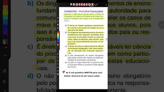 ECA ATUALIZADO Art 53 Parágrafo único Concurso de Professor concursopedagogia [upl. by Mmada]