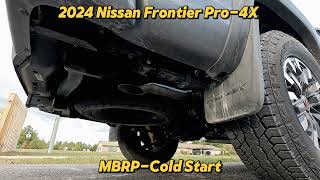 2024 Nissan Frontier Stock versus MBRP Armor Pro High Clearance Exhaust [upl. by Feltie]