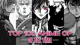 My Top 100 Anime Openings of All Time [upl. by Helbonia]