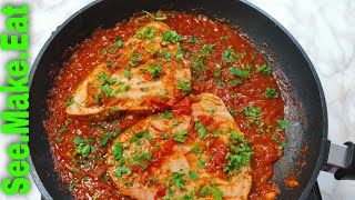 How to make Tuna steak with garlic tomato sauce [upl. by Mohandas]